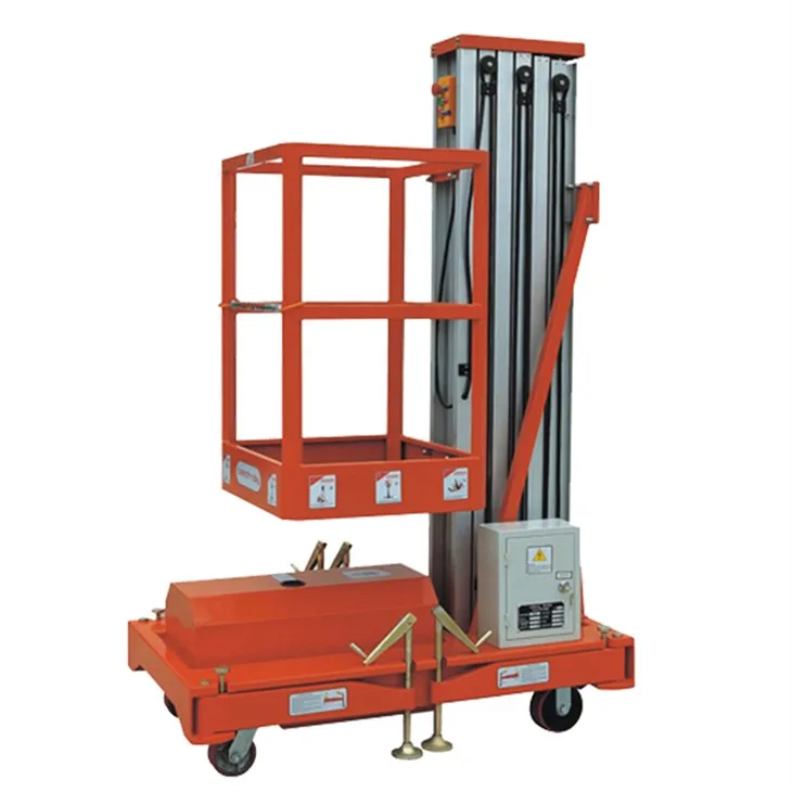 Ascensoare verticale din aluminiu pentru lucrări aeriene